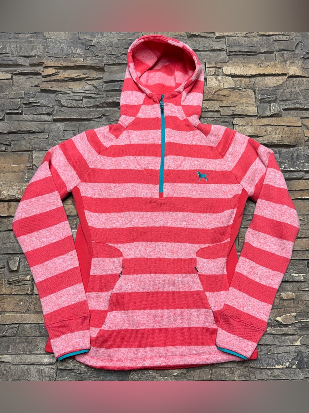 The Black Dog Zip Pullover Sweatshirt Women Large Pink Sweater Jacket Avalanche